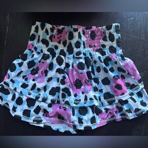 Stylish Black and Pink Women's Tennis Skirt